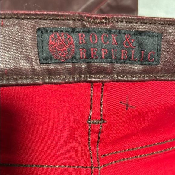 Rock & Republic Burgundy Jeans - Picture 6 of 10